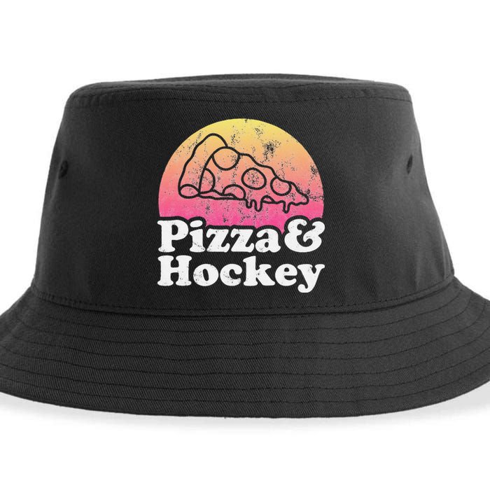 No Game Day Without Pizza, Hockey Fan Sustainable Bucket Hat