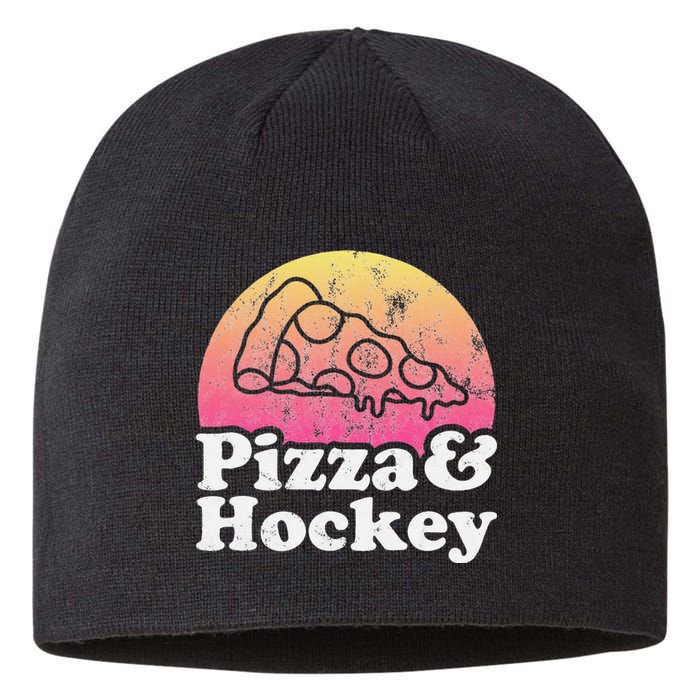 No Game Day Without Pizza, Hockey Fan Sustainable Beanie