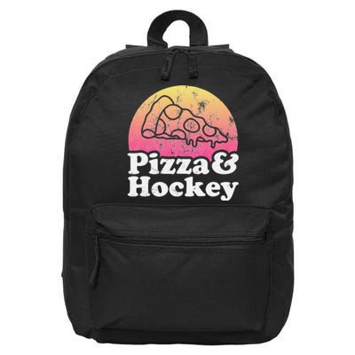 No Game Day Without Pizza, Hockey Fan 16 in Basic Backpack