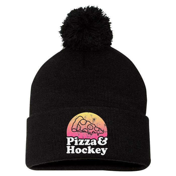 No Game Day Without Pizza, Hockey Fan Pom Pom 12in Knit Beanie