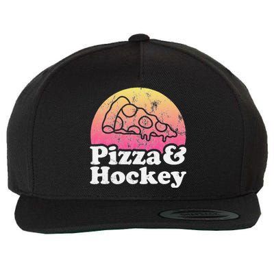 No Game Day Without Pizza, Hockey Fan Wool Snapback Cap