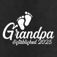 New Grandpa Established 2025 Family 7 Panel Mesh Trucker Snapback Hat