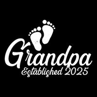 New Grandpa Established 2025 Family Drawstring Bag