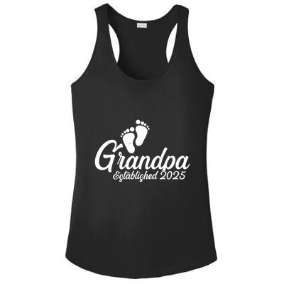 New Grandpa Established 2025 Family Ladies PosiCharge Competitor Racerback Tank