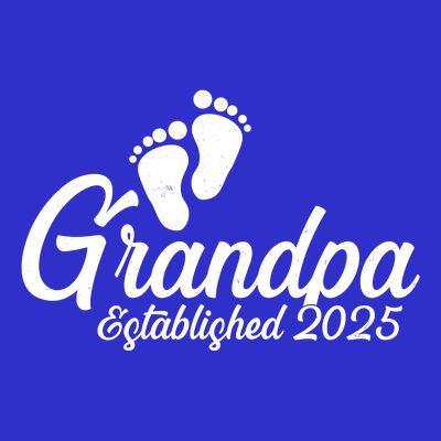 New Grandpa Established 2025 Family T-Shirt