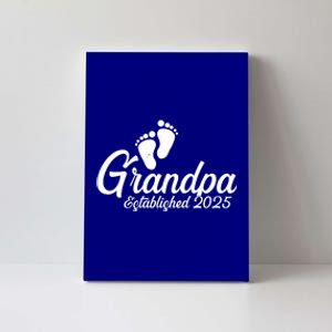 New Grandpa Established 2025 Family Canvas