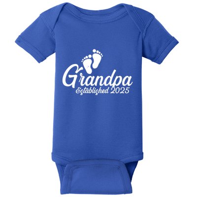 New Grandpa Established 2025 Family Baby Bodysuit