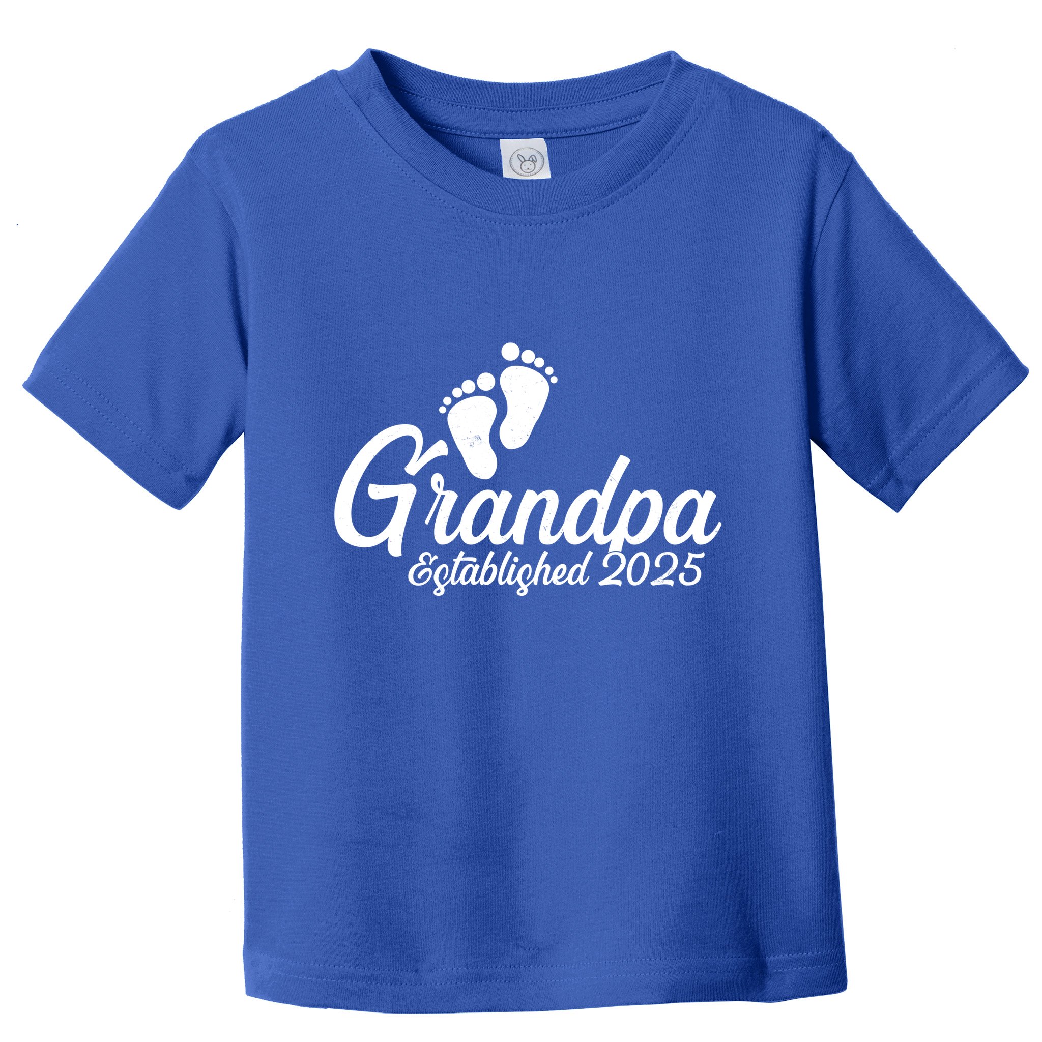 New Grandpa Established 2025 Family Toddler T-Shirt