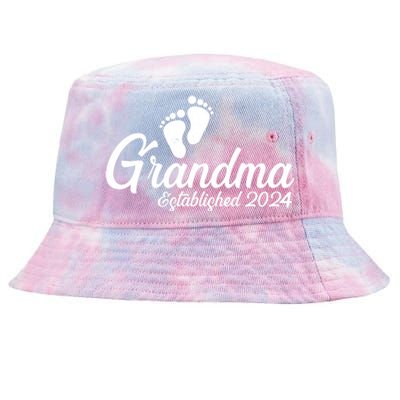 New Grandma Established 2024 Family Tie-Dyed Bucket Hat