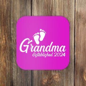 New Grandma Established 2024 Family Coaster