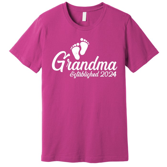 New Grandma Established 2024 Family Premium T-Shirt