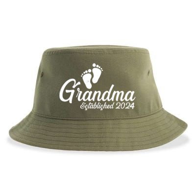 New Grandma Established 2024 Family Sustainable Bucket Hat