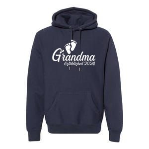 New Grandma Established 2024 Family Premium Hoodie