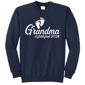 New Grandma Established 2024 Family Tall Sweatshirt