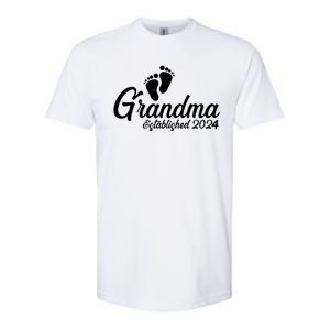 New Grandma Established 2024 Family Softstyle CVC T-Shirt