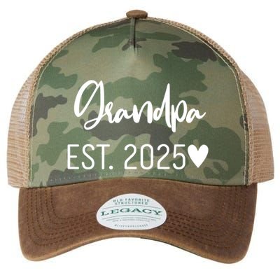 New Grandpa Est. 2025 Legacy Tie Dye Trucker Hat