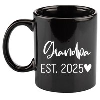 New Grandpa Est. 2025 11oz C Handle Ceramic Mug