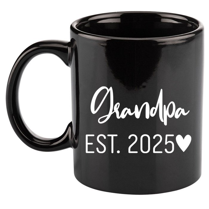 New Grandpa Est. 2025 11oz C Handle Ceramic Mug