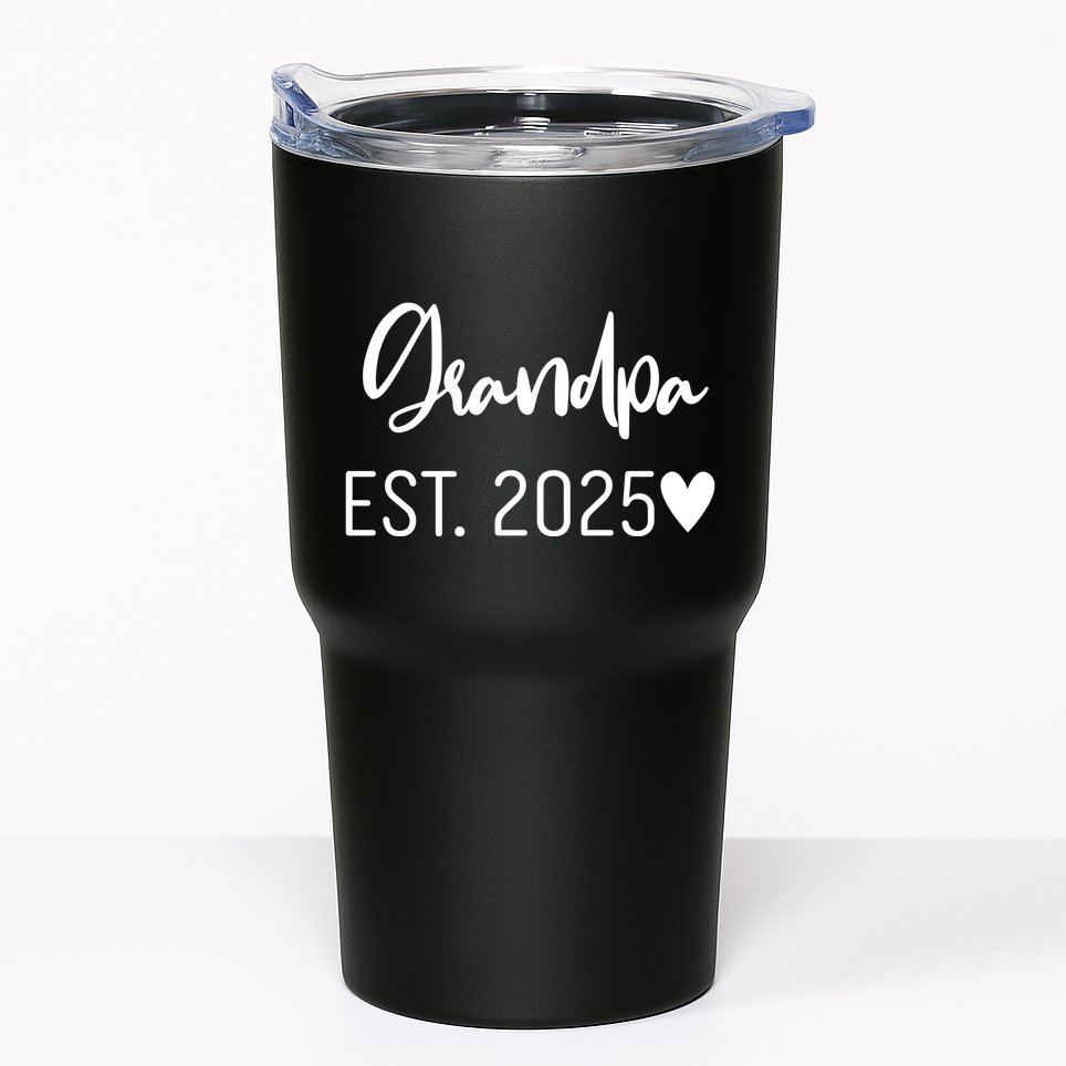 New Grandpa Est. 2025 Tumbler