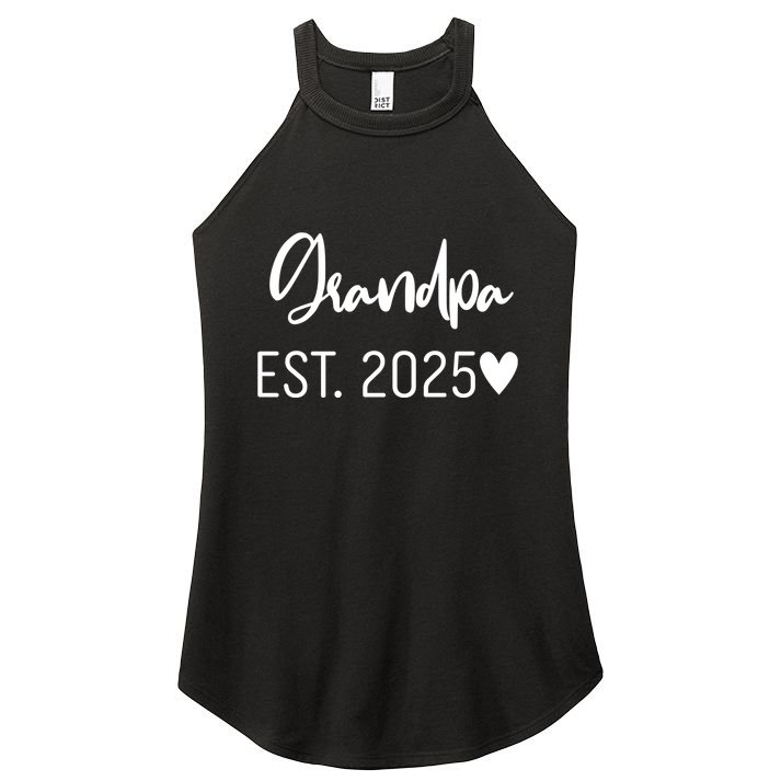 New Grandpa Est. 2025 Women's Perfect Tri Rocker Tank