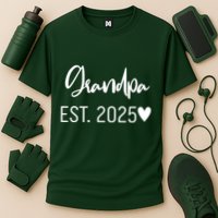 New Grandpa Est. 2025 Cooling Performance Crew T-Shirt
