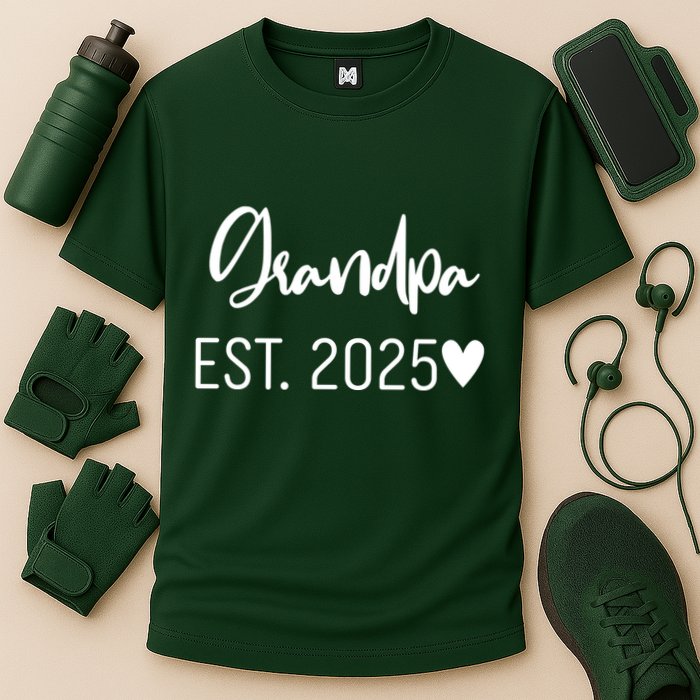 New Grandpa Est. 2025 Cooling Performance Crew T-Shirt