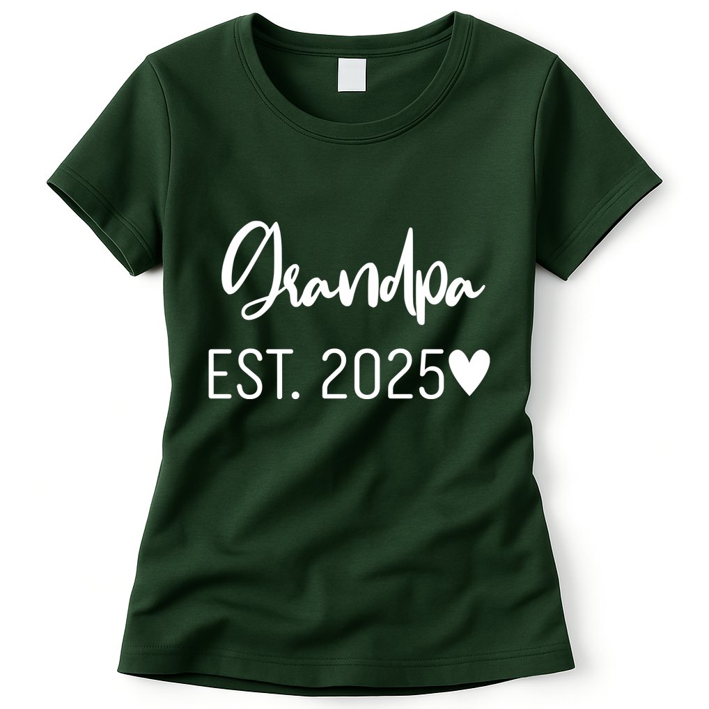New Grandpa Est. 2025 Womens T-Shirt
