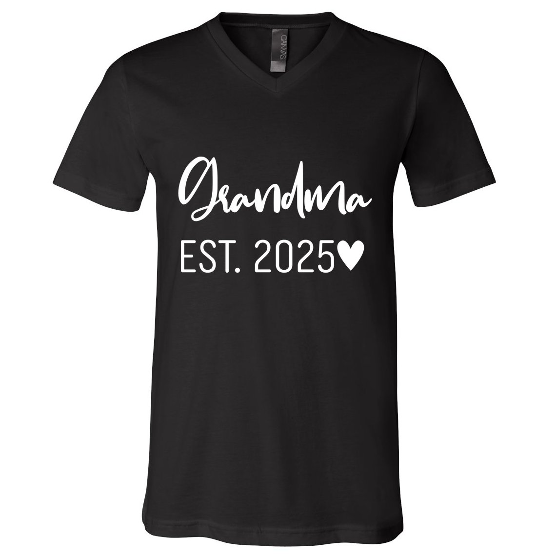 New Grandma Est. 2025 V-Neck T-Shirt