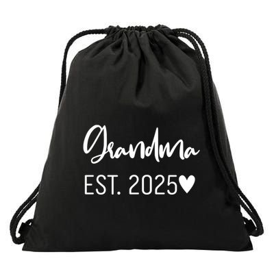 New Grandma Est. 2025 Drawstring Bag