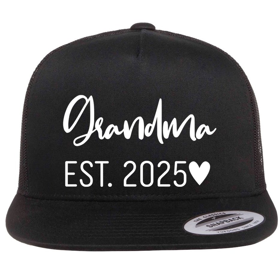 New Grandma Est. 2025 Flat Bill Trucker Hat