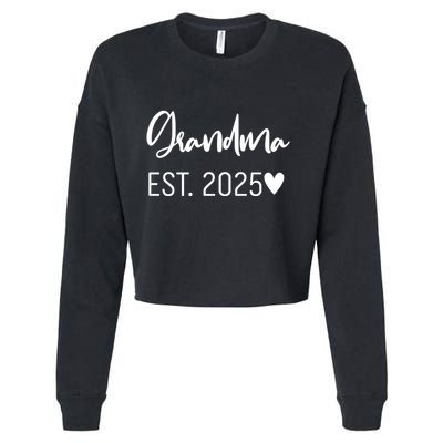 New Grandma Est. 2025 Cropped Pullover Crew