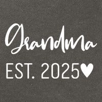 New Grandma Est. 2025 Cotton Canvas Backpack