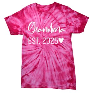 New Grandma Est. 2025 Tie-Dye T-Shirt