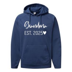 New Grandma Est. 2025 Performance Fleece Hoodie