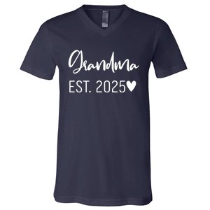 New Grandma Est. 2025 V-Neck T-Shirt