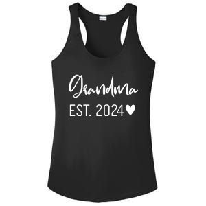 New Grandma Est. 2024 Ladies PosiCharge Competitor Racerback Tank