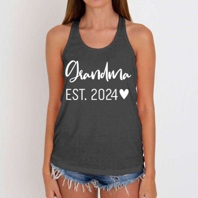 New Grandma Est. 2024 Women's Knotted Racerback Tank