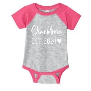 New Grandma Est. 2024 Infant Baby Jersey Bodysuit