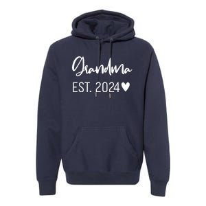 New Grandma Est. 2024 Premium Hoodie