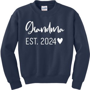 New Grandma Est. 2024 Kids Sweatshirt