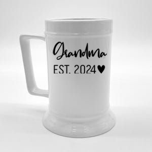 New Grandma Est. 2024 Beer Stein