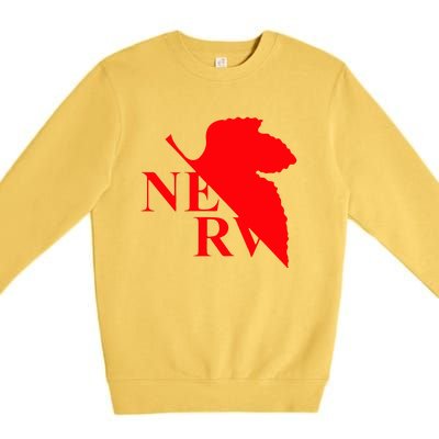 Neon Genesis Evangelion Nerv Logo Premium Crewneck Sweatshirt