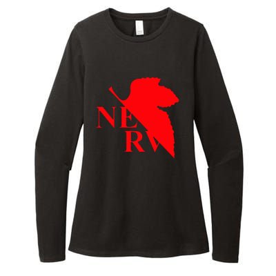 Neon Genesis Evangelion Nerv Logo Womens CVC Long Sleeve Shirt