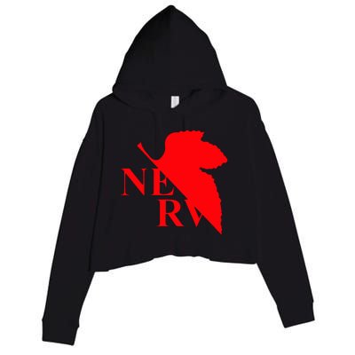 Neon Genesis Evangelion Nerv Logo Crop Fleece Hoodie