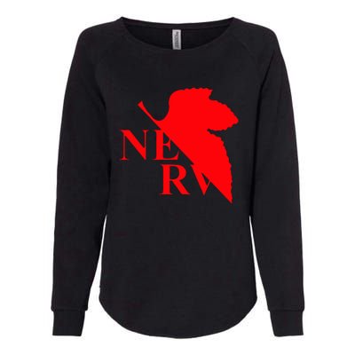 Neon Genesis Evangelion Nerv Logo Womens California Wash Sweatshirt