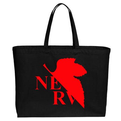 Neon Genesis Evangelion Nerv Logo Cotton Canvas Jumbo Tote