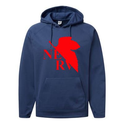 Neon Genesis Evangelion Nerv Logo Performance Fleece Hoodie