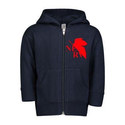 Neon Genesis Evangelion Nerv Logo Toddler Zip Fleece Hoodie