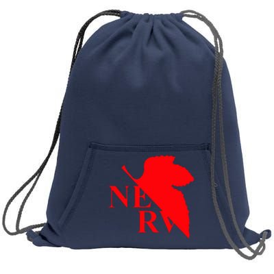 Neon Genesis Evangelion Nerv Logo Sweatshirt Cinch Pack Bag