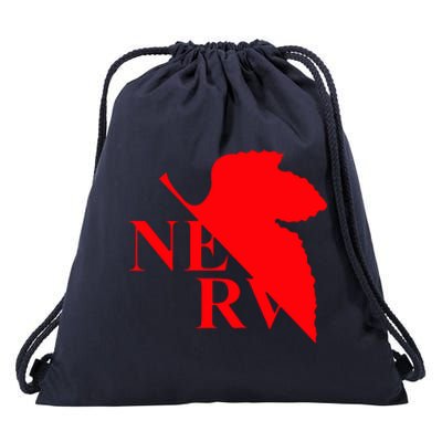 Neon Genesis Evangelion Nerv Logo Drawstring Bag